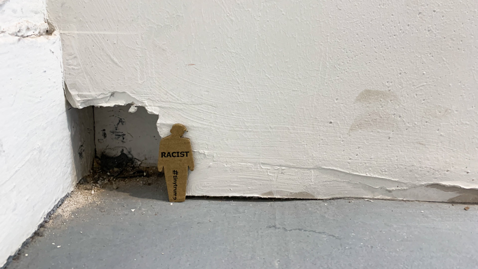 'Racist' tiny trump at the Venice Biennale (detail)